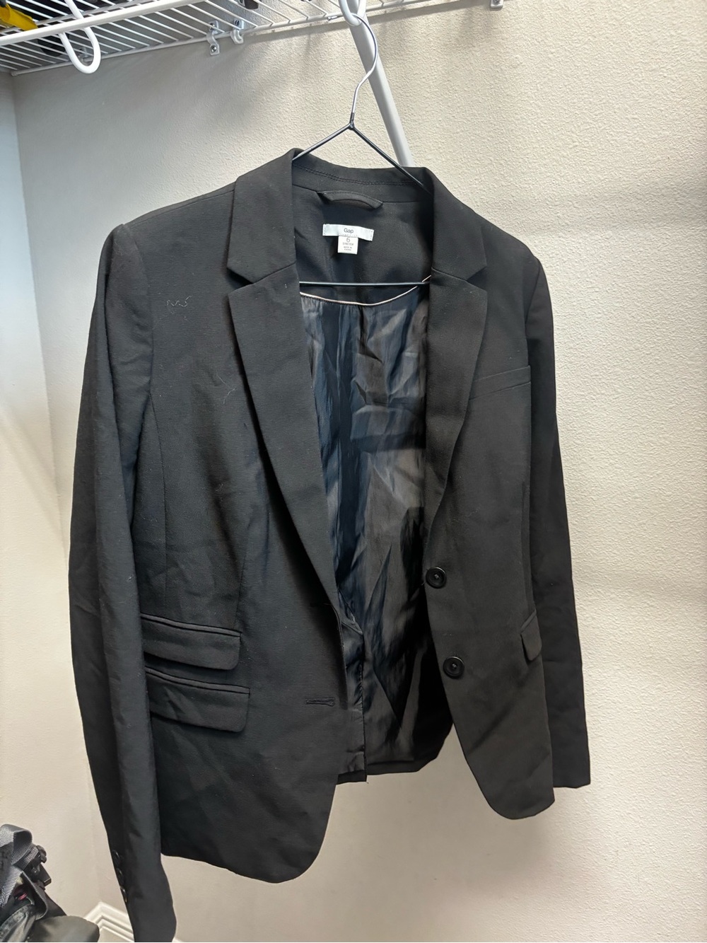 GAP Black Single-Breasted Women's Blazer